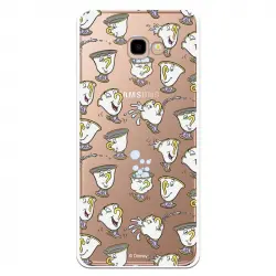Funda Oficial Disney Chip Potts Siluetas Transparente Para Samsung Galaxy J4 Plus
