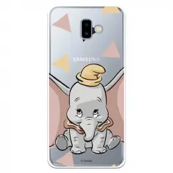 Funda Oficial Disney Dumbo Silueta Transparente Para Samsung Galaxy J6 Plus