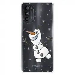 Funda Para Motorola Moto G52 Oficial De Disney Olaf Transparente - Frozen