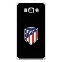 Funda Para Samsung Galaxy J7 2016 Del Atleti Escudo Fondo Negro - Licencia Oficial Atlético De Madrid