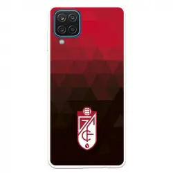 Funda Para Samsung Galaxy M12 Oficial Del Granada Cf Escudo - Fondo Rojo Y Negro - Licencia Oficial Del Granada Cf