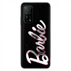 Funda Para Xiaomi Mi 10t Oficial De Mattel Barbie Logo Barbie Silicona Negra - Barbie