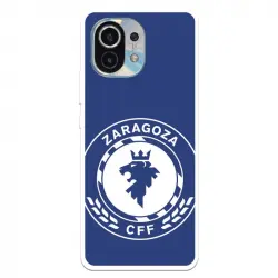 Funda Para Xiaomi Mi 11 Del Zaragoza Cf Femenino Escudo Grande Fondo Azul - Licencia Oficial Zaragoza Cf Femenino