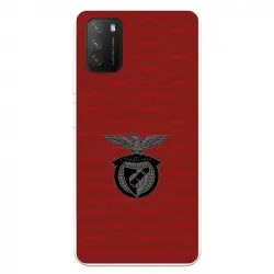 Funda Para Xiaomi Poco M3 Del Escudo Fondo Granate - Licencia Oficial Benfica