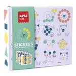 Juego gomets Apli stickers Box geométricos - Animales