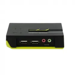 Level One KVM-0221 Switch KVM de Puertos USB + Audio + VGA