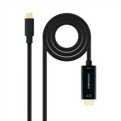 Nanocable Cable Conversor USB-C a HDMI 1.4 4K 30Hz 3m Negro