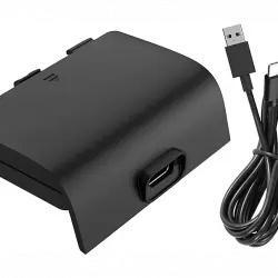 Accesorios Xbox Series - Ardistel BlackFire, Batería recargable + Cable, 700mAh, 1.2 m, Negro