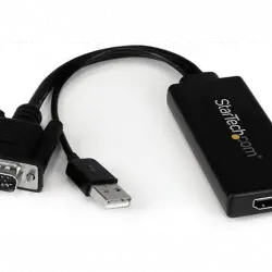 Adaptador - StarTech.com VGA2HDU Conversor VGA a HDMI con USB Audio y Alimentacion