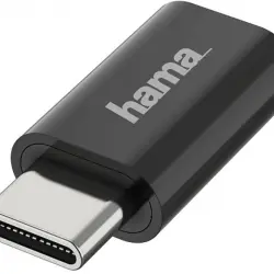 Adaptador USB - Hama 00200310, USB-C, Micro USB, 480 Mbit/s, Negro