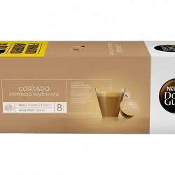 Cápsulas monodosis - Nescafé Tripack cortado, Espresso Macchiatto, Variedad robusta y arábica,