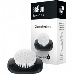 Cepillo facial - Braun, EasyClick, Accesorio Para Afeitadora Eléctrica Series 5, 6 y 7, Negro