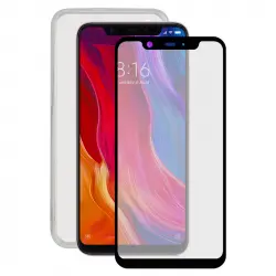 Contact Pack Funda Ultrafina Transparente + Protector Cristal Templado para Xiaomi Mi 8