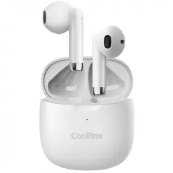 CoolBox TWS-01 Auriculares Bluetooth TWS Blancos