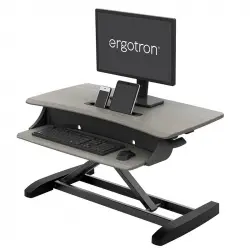 Ergotron WorkFit Z Mini Convertidor de Escritorio para Trabajar de Pie/Sentado Madera Gris