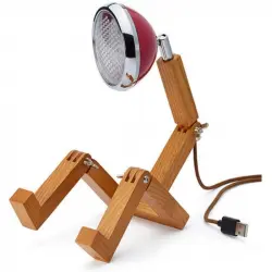 Piffany Mr. Wattson Lámpara de Mesa Mini LED Roja