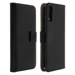 Avizar Funda Tipo Libro de Cuero Negro para Huawei P20
