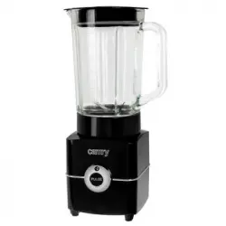 Batidora Vaso Americana, Jarra Cristal 1,5 L, 2 Velocidades, Picahielo, Cuchillas Acero Inox. Negro 500w Camry Cr 4050
