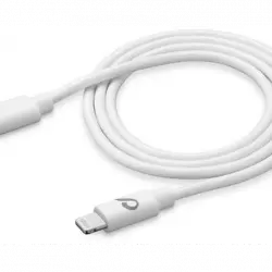 Cable Lightning - CellularLine USBDATAC2LMFI60CMW, de conector 0.6 m, Blanco