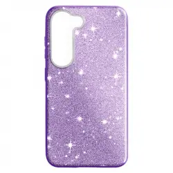 Carcasa Purpurina Para Samsung Galaxy S23 Plus Desmontable Violeta