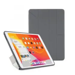 Funda con soporte Pipetto London Origami Gris para iPad 10,2''