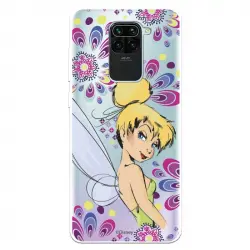 Funda Oficial de Disney Campanilla Flores Peter Pan para Xiaomi Redmi Note 9