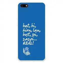 Funda Para Huawei Y5 2018 Del Real Sociedad De Fútbol Real Grito Aficion - Licencia Oficial Real Sociedad De Fútbol