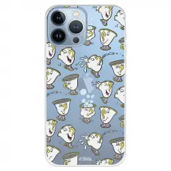 Funda Para Iphone 13 Pro Max Oficial De Disney Chip Potts Siluetas - La Bella Y La Bestia