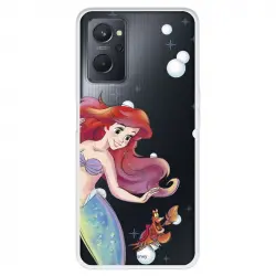 Funda Para Oppo A76 Oficial De Disney Ariel Y Sebastián Burbujas - La Sirenita