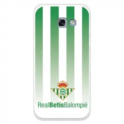 Funda Para Samsung Galaxy A5 2017 Del Betis Fondo Rayas Verdiblancas - Licencia Oficial Real Betis Balompié