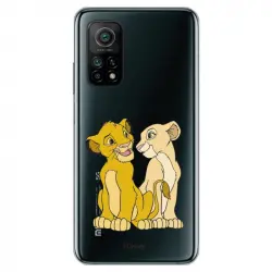 Funda Para Xiaomi Mi 10t Oficial De Disney Simba Y Nala Silueta - El Rey León