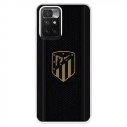Funda para Xiaomi Redmi 10 del Atleti Escudo Dorado Fondo Negro Licencia Oficial