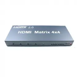 Kimex Matriz HDMI 2.0 4x Entradas-4x Salidas 4K 60Hz RS232/EDID