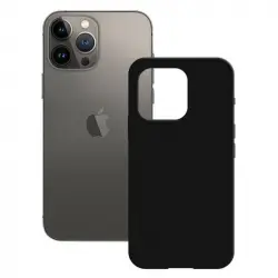 Ksix Funda Semirrígida Antideslizante para iPhone 14 Plus Negra Bulk