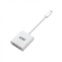 Nanocable Cable Conversor USB-C a DVI-D Dual Link Macho/Hembra 15cm