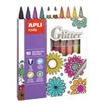 Pack de 10 rotuladores Glitter