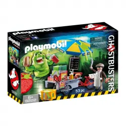 Playmobil Cazafantasmas: Slimer con Stand de Hot Dogs