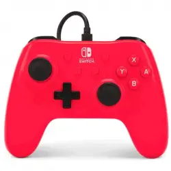 Power A Raspberry Red Mando con Cable Rojo para Nintendo Switch