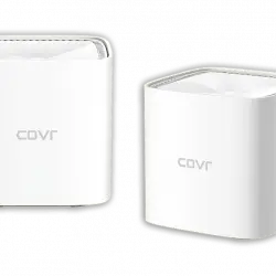 Sistema WiFi Mesh - D-Link COVR-1102 AC1200, Wi-Fi mallado, 2 nodos, Dual band, LAN Gigabit, Blanco