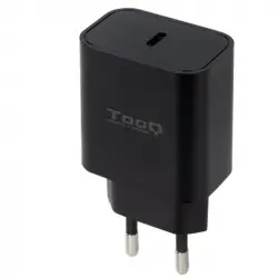 TooQ TQWC-PDUSBC20B Cargador de Pared USB-C PD20W Negro