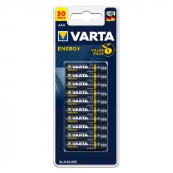 Varta Energy Pack de 30 Pilas Alcalinas AAA LR03