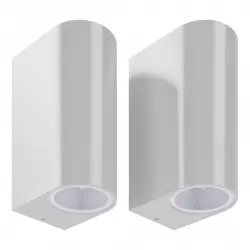 VidaXL Pack 2 Lámparas de Pared para Exterior 2xGU10
