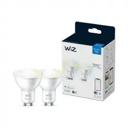 WIZ GU10 Whites 2x Bombilla Inteligente Wi-Fi Blanco Cálido/Neutro GU10