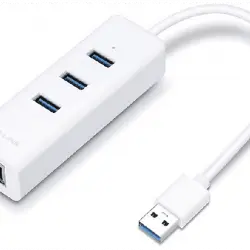 Adaptador USB - TP-Link UE330 3.0 (3.1 Gen 1) Type-A 1000Mbit/s Color blanco nodo concentrador
