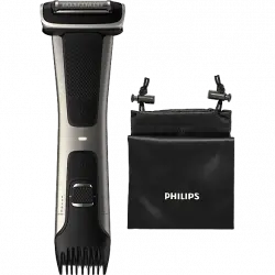 Afeitadora corporal - Philips BG7025/15, y recortador 4D, integrado (3-11 mm), 80 min uso, 1h carga
