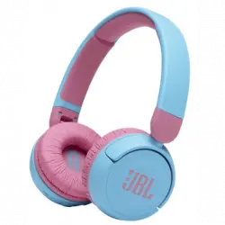 Auriculares infantiles - JBL JR310BT, De diadema, Bluetooth, Micrófono, Hasta 30 horas, Azul