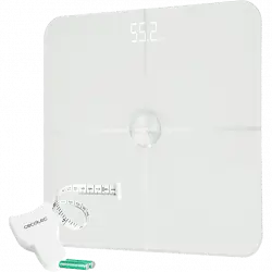 Báscula de baño - Cecotec Surface Precision 9600 Smarth Healthy, Peso máximo 180 kg, Graduación 100g, Blanco