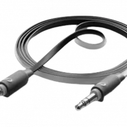 Cable audio - CellularLine AUXMUSICK, 1m, 3.5 mm, Negro
