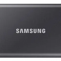 Disco duro externo 500 GB - Samsung T7 MU-PC500T/WW, SSD, Hasta 1050 MB/s, USB 3.2 Gen.2 (10Gbps), Gris