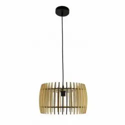Fabrilamp Colgante Poplar 1xe27 Madera Natural 35d